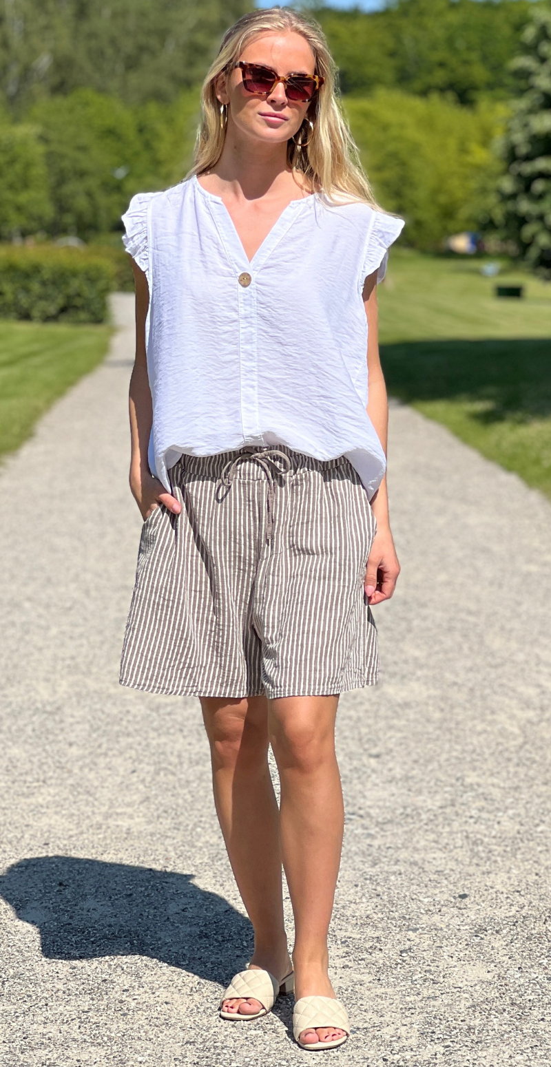 Elise stribet shorts fango LikeLondon