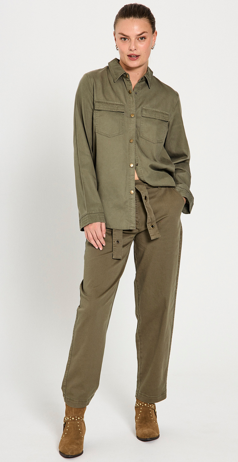 Lulina skjorte deep lichen green
