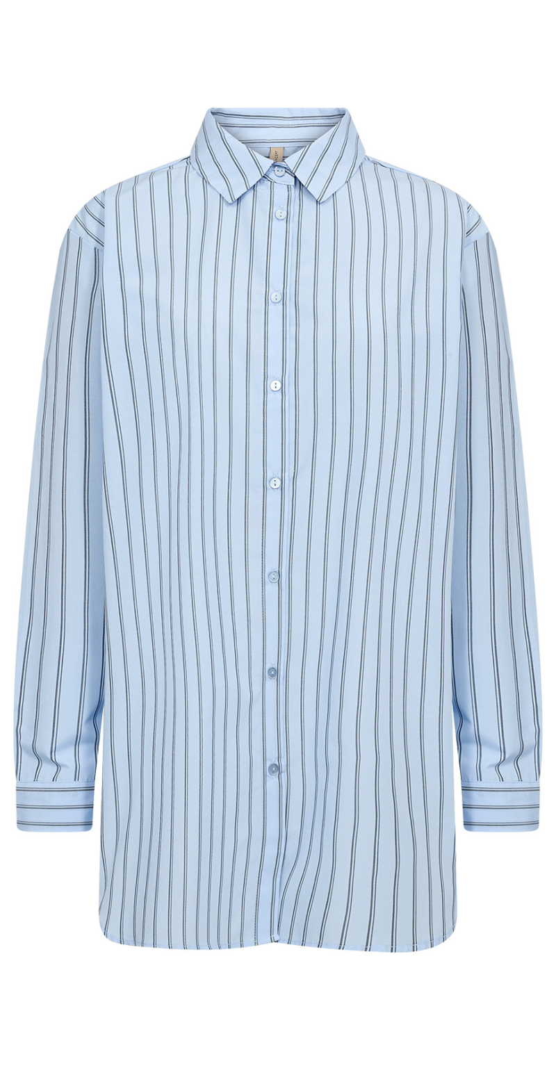 Maribella skjortebluse med striber blå LikeLondon