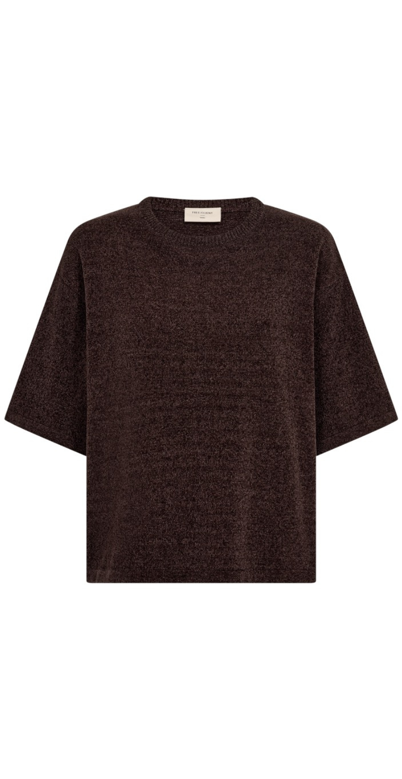 Tempo pullover i chenille med 3/4 ærmer mole Freequent