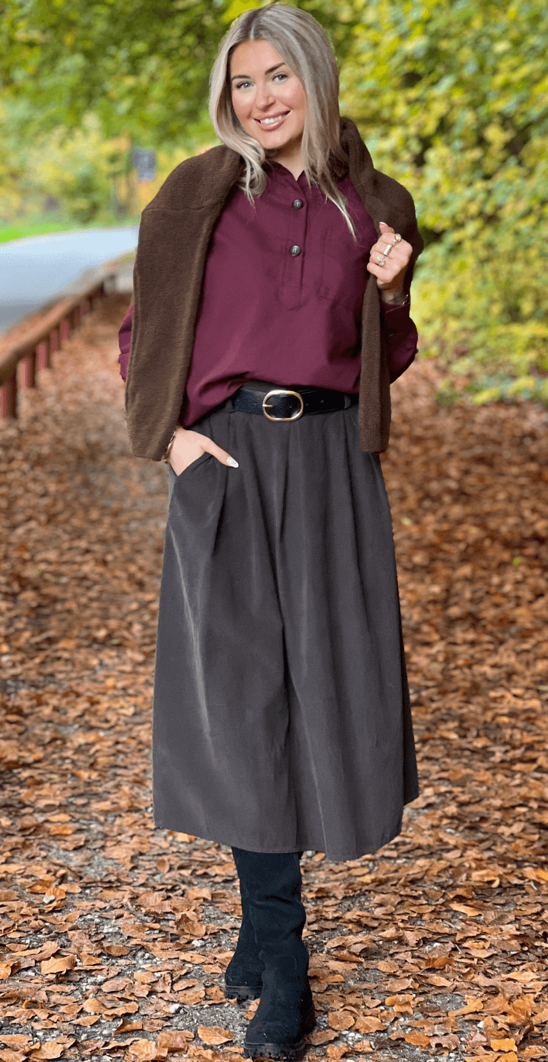 Flynn skjorte med stolpelukning port royale