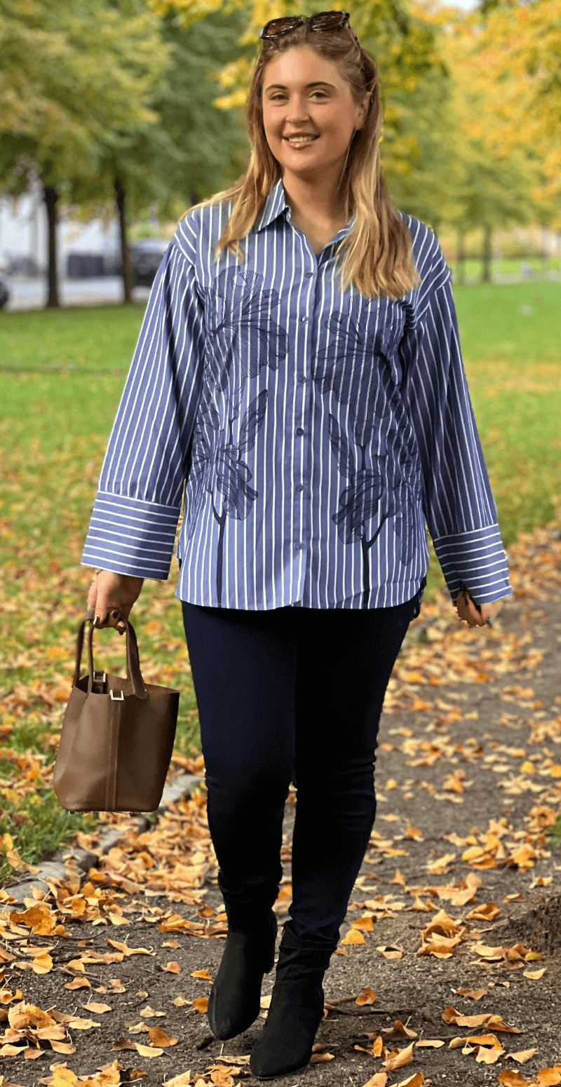 Firas skjorte blue quartz mix