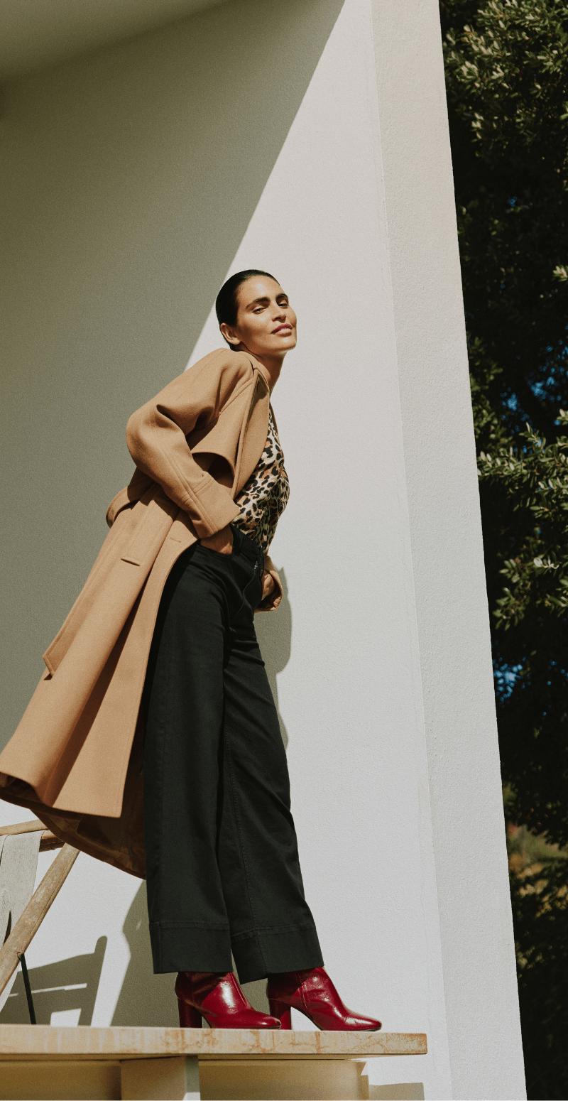 Lydia wide jeans black