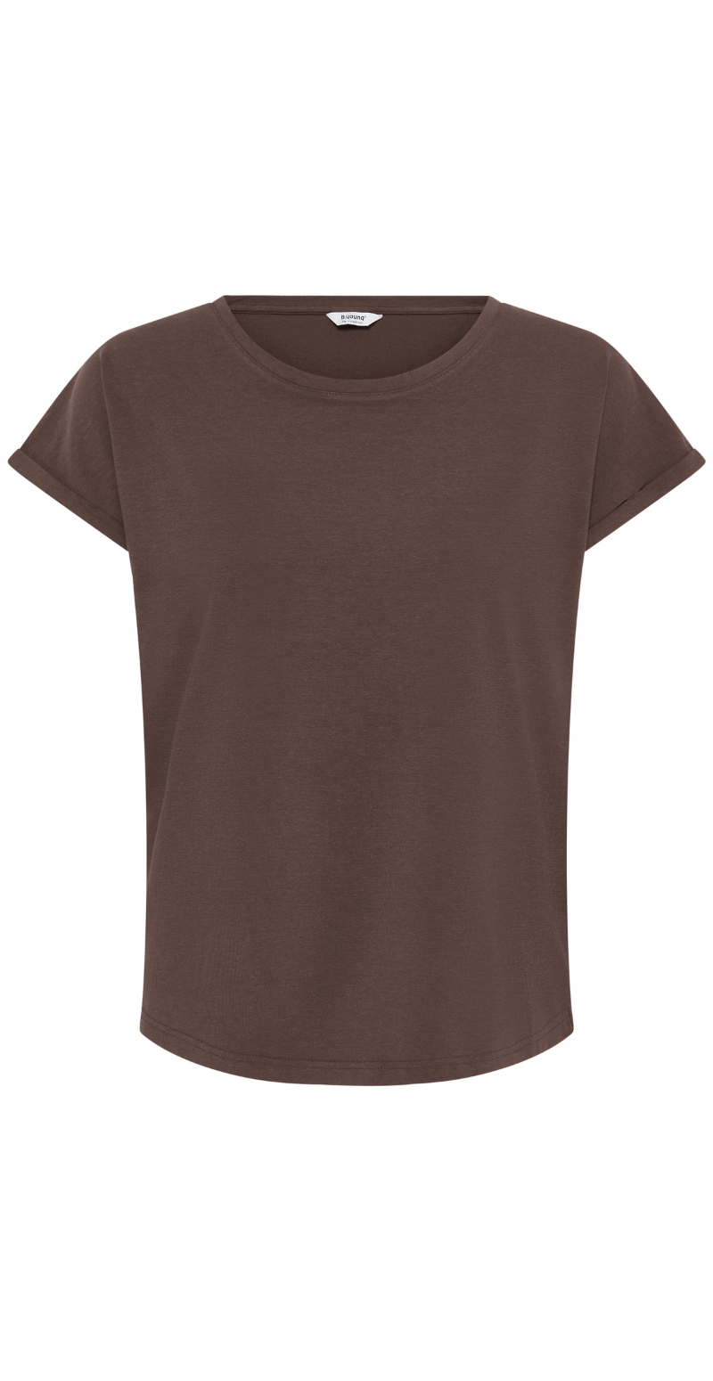 Pamila ensfarvet t-shirt java B.young