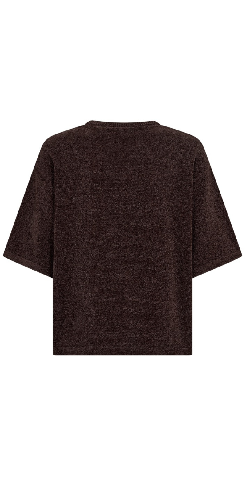 Tempo pullover i chenille med 3/4 ærmer mole Freequent