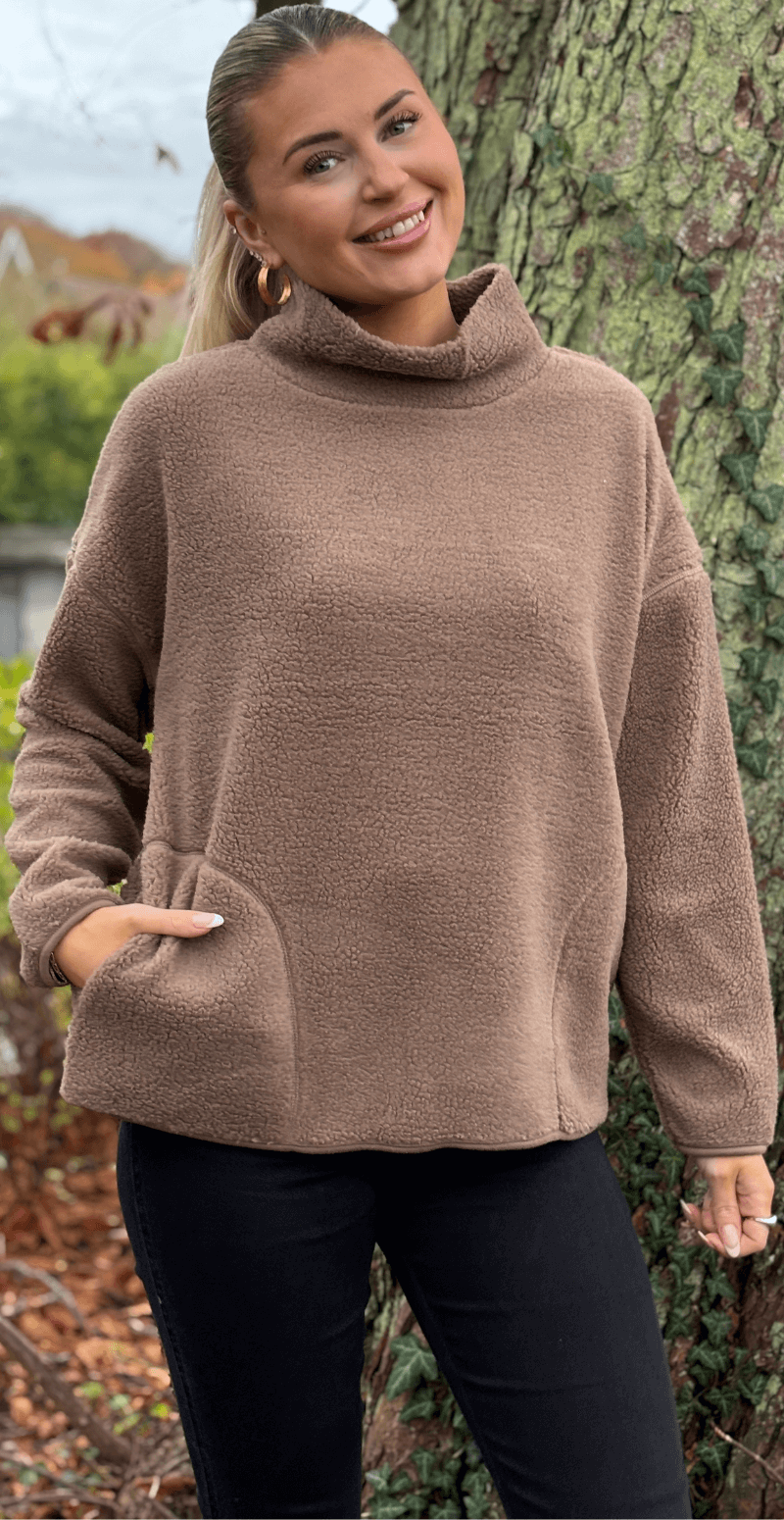 Teddy pullover desert taupe