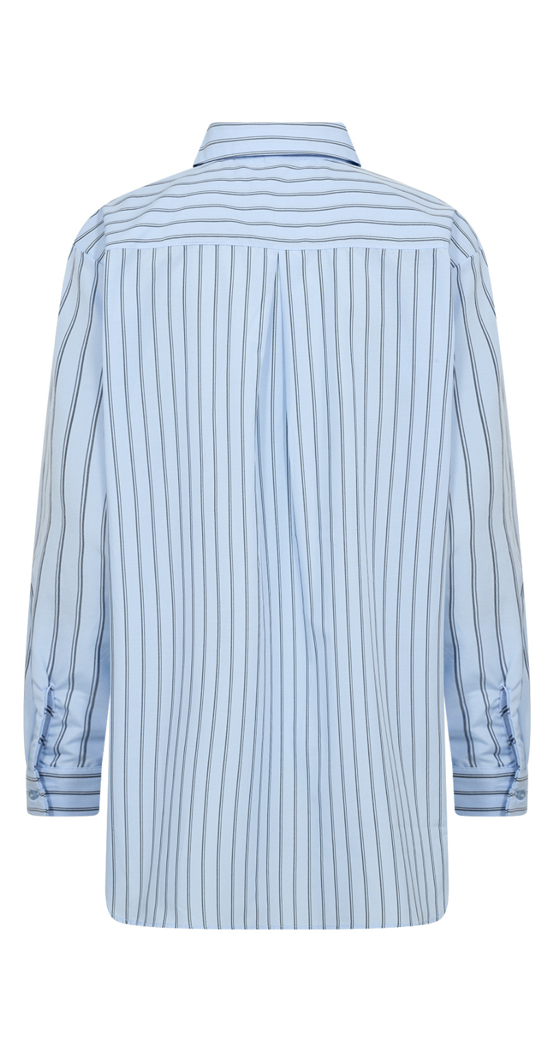 Maribella skjortebluse med striber blå LikeLondon