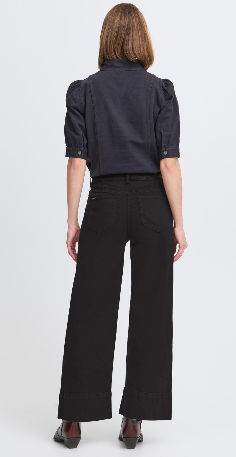 Lydia wide jeans black