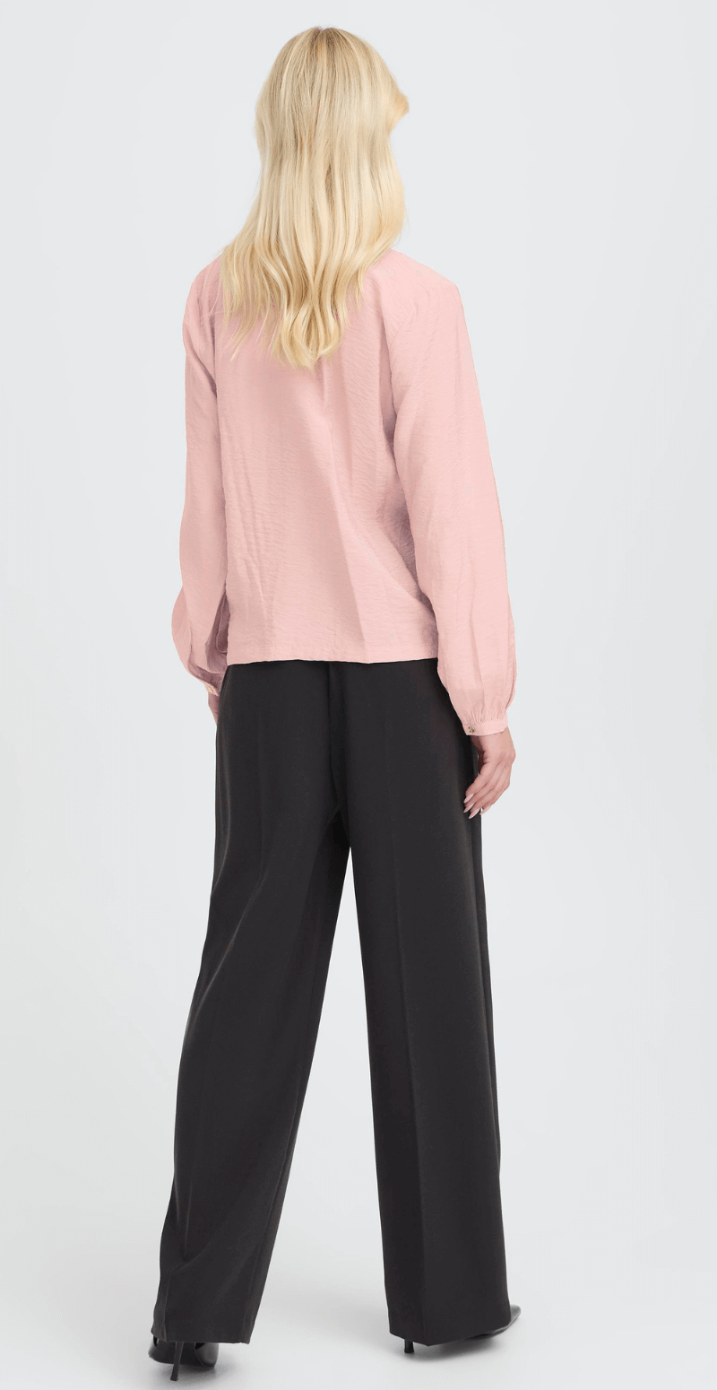 Fara bluse med guldknapper zephyr