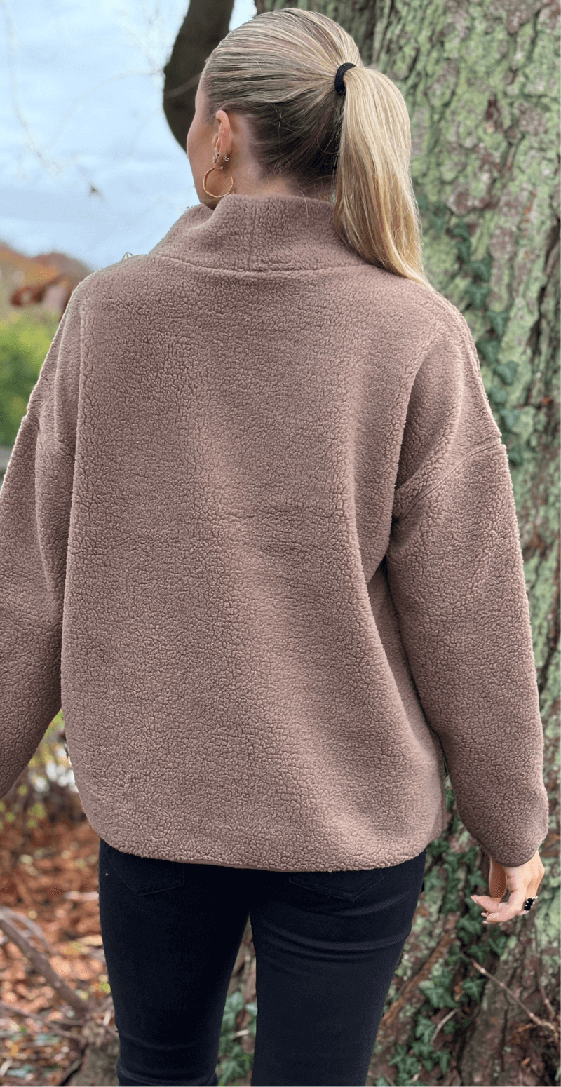 Teddy pullover desert taupe