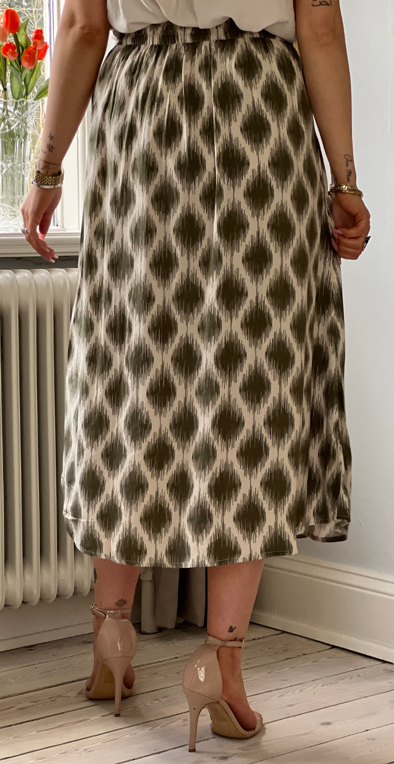 Joella midi skirt med slids ogee kalamata B.young