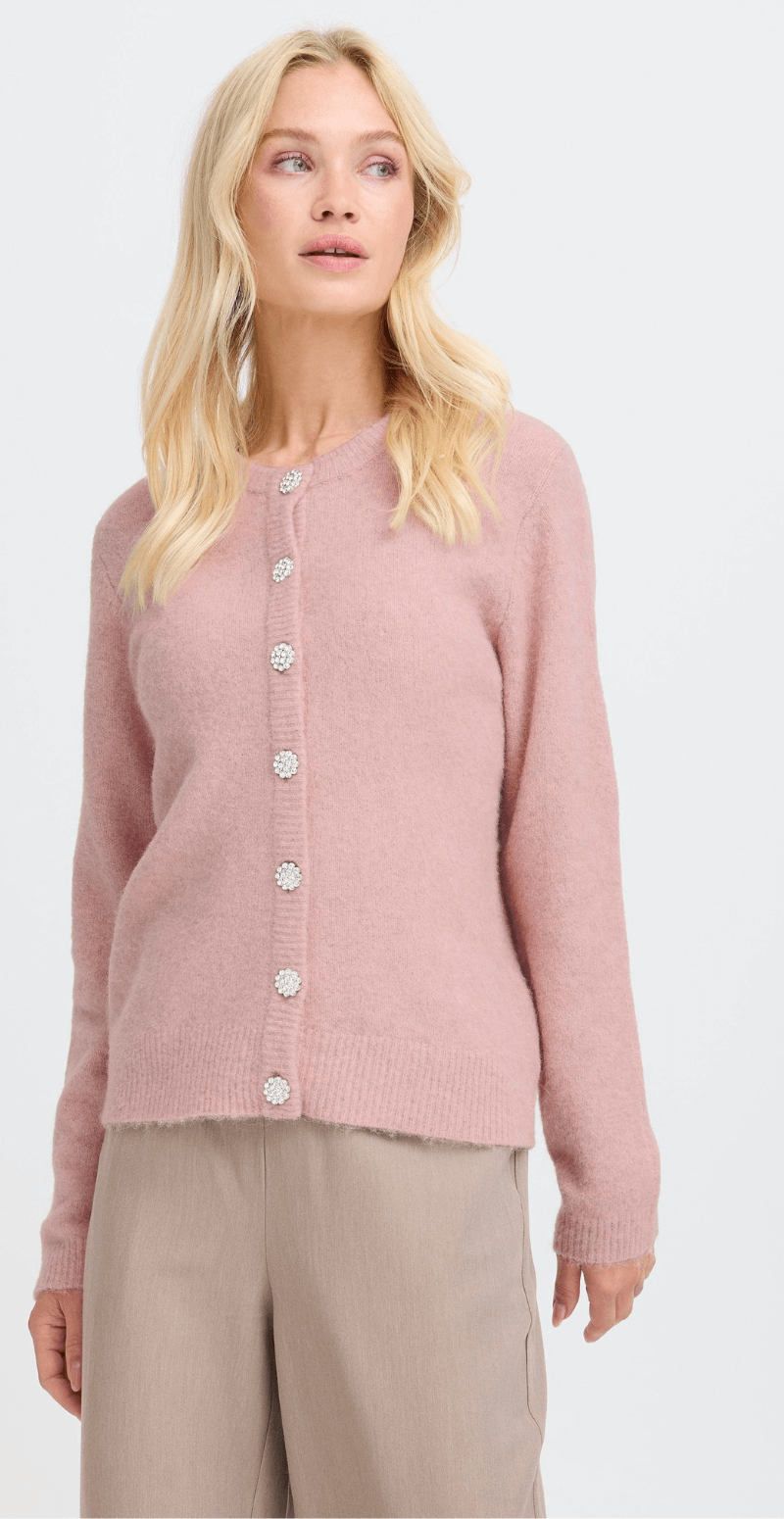 Minna cardigan pale mauve melange B-young