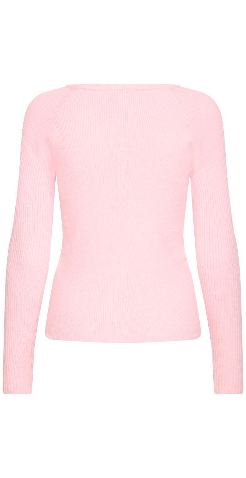 Norma rib cardigan parfait pink B.young