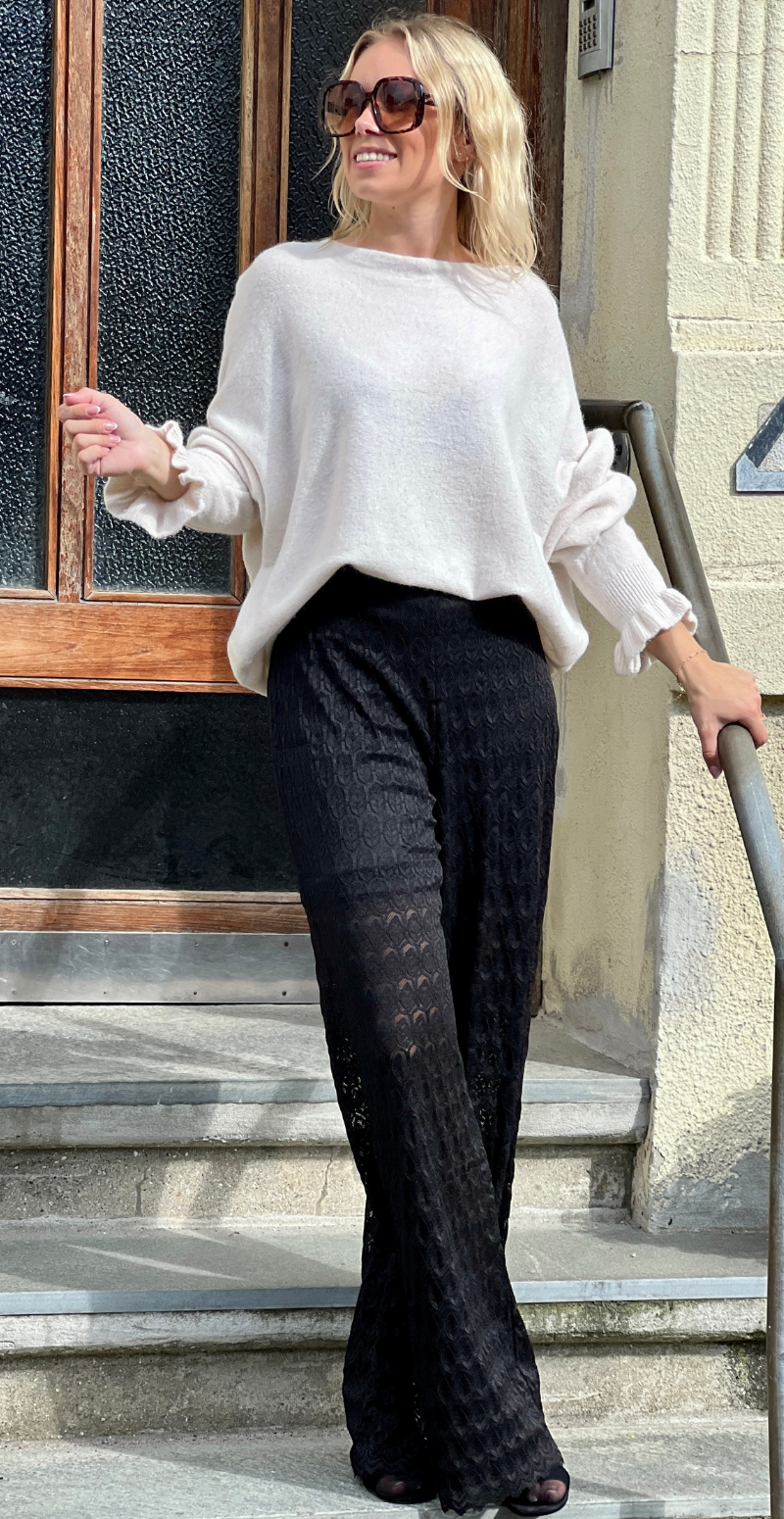 Rubi bukser med blonder sort B.young