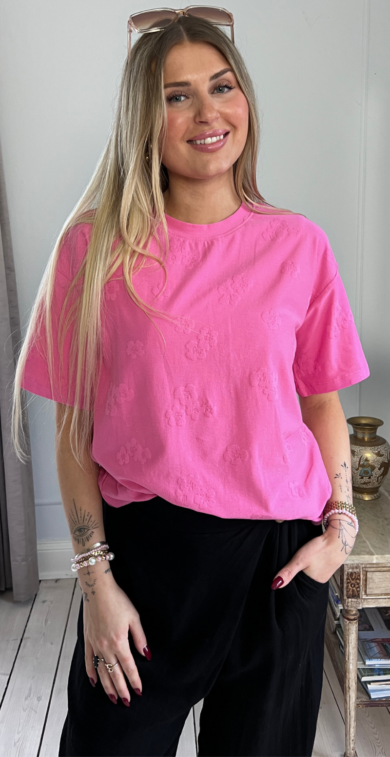 Ziprea bluse med præget blomstermønster wild orchid Freequent