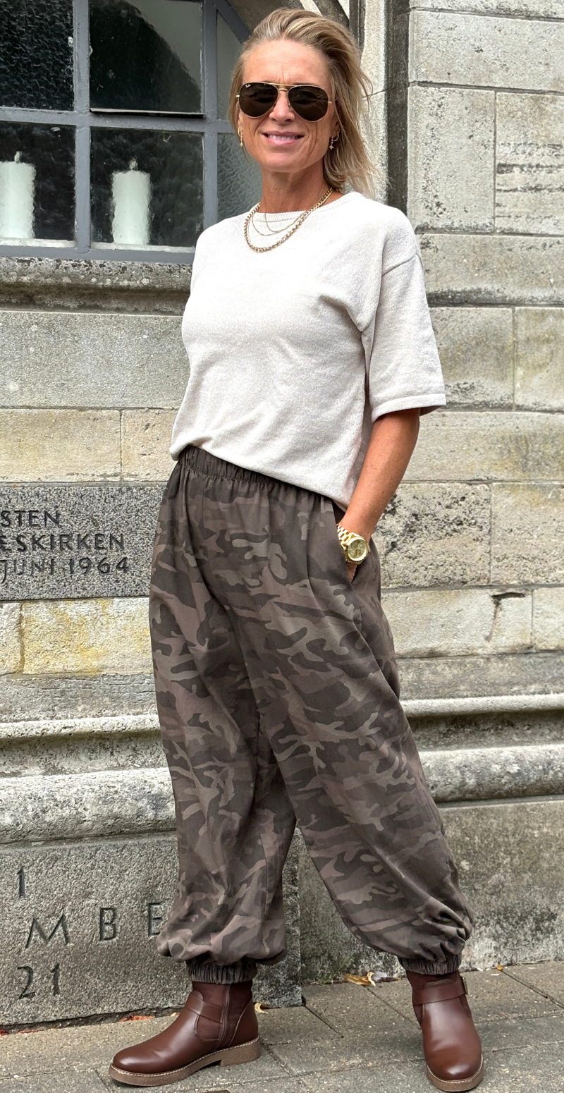 Rifa ballonbukser med camouflage print fango LikeLondon