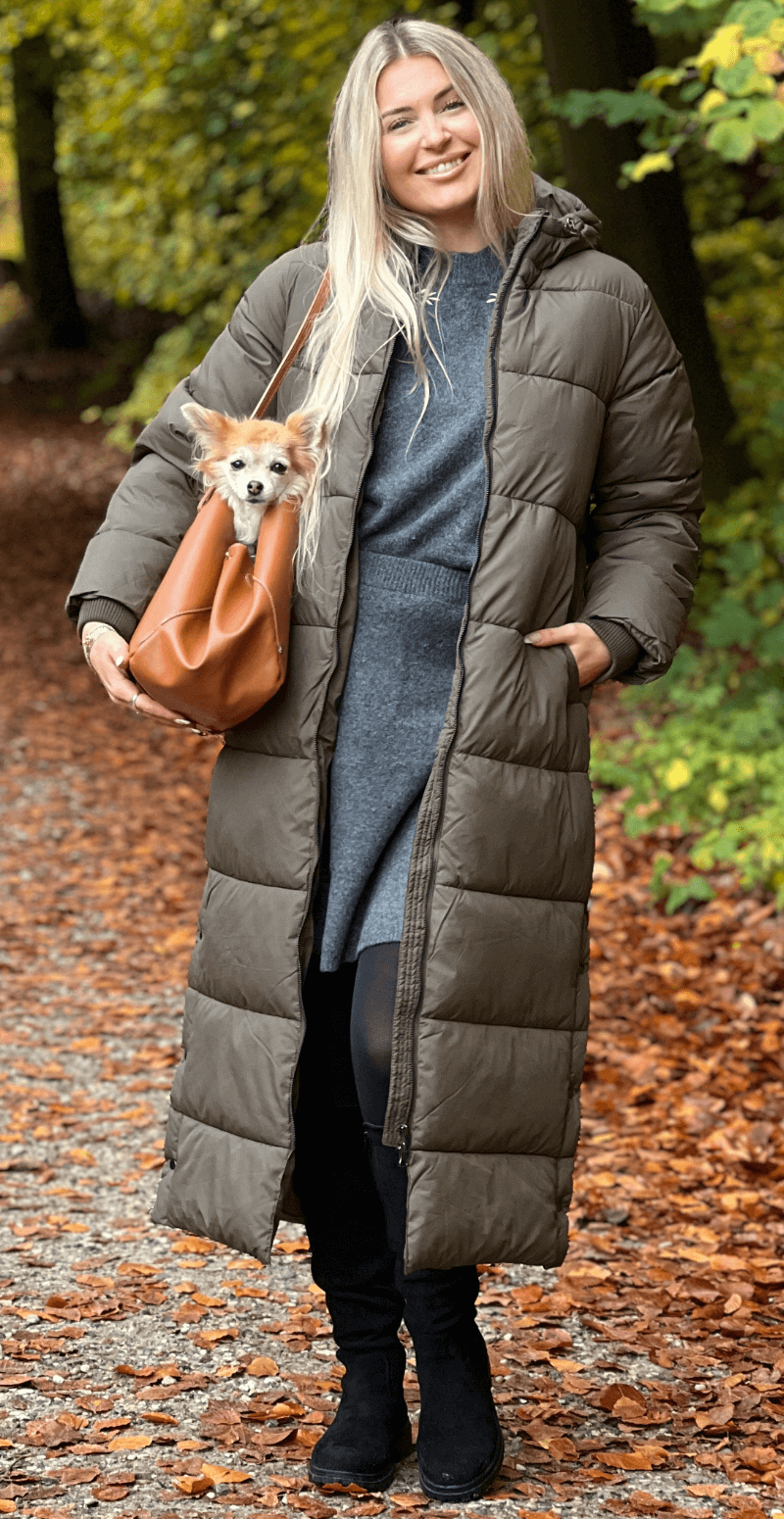 Liva frakke med hætte forest LikeLondon