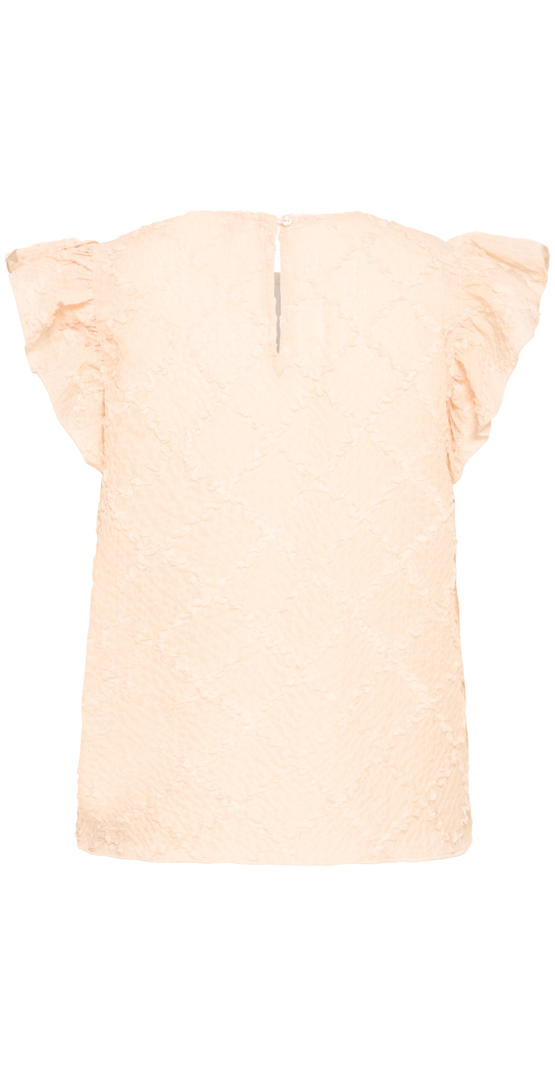 Ilianna bluse med flæsedetaljer cement B.young
