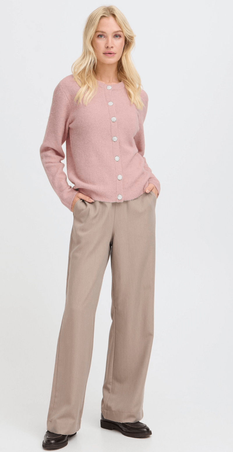 Minna cardigan pale mauve melange B-young