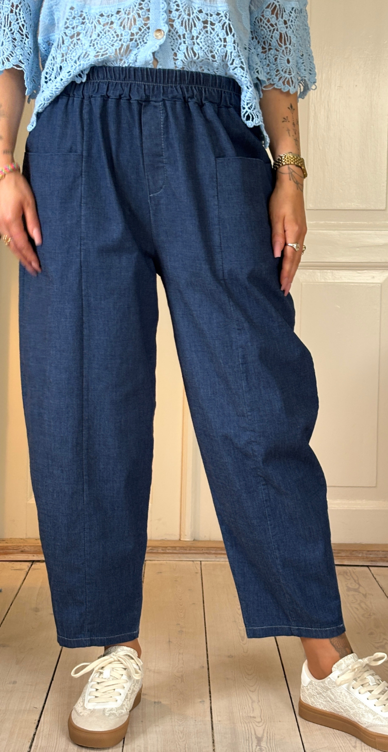 Enna denimbukser med lommer foran dark jeans LikeLondon