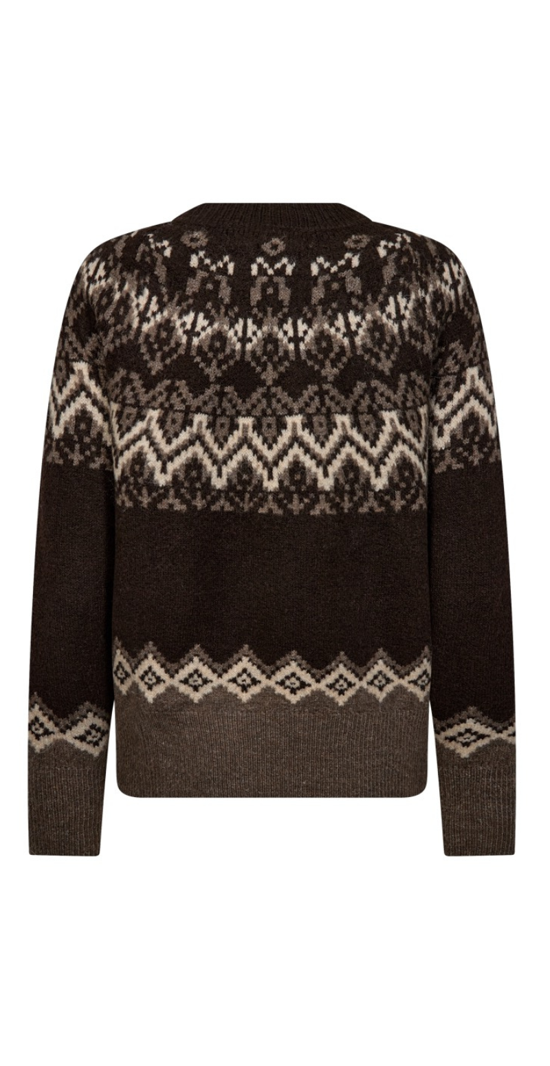 Merla pullover strik mole w. morel Freequent