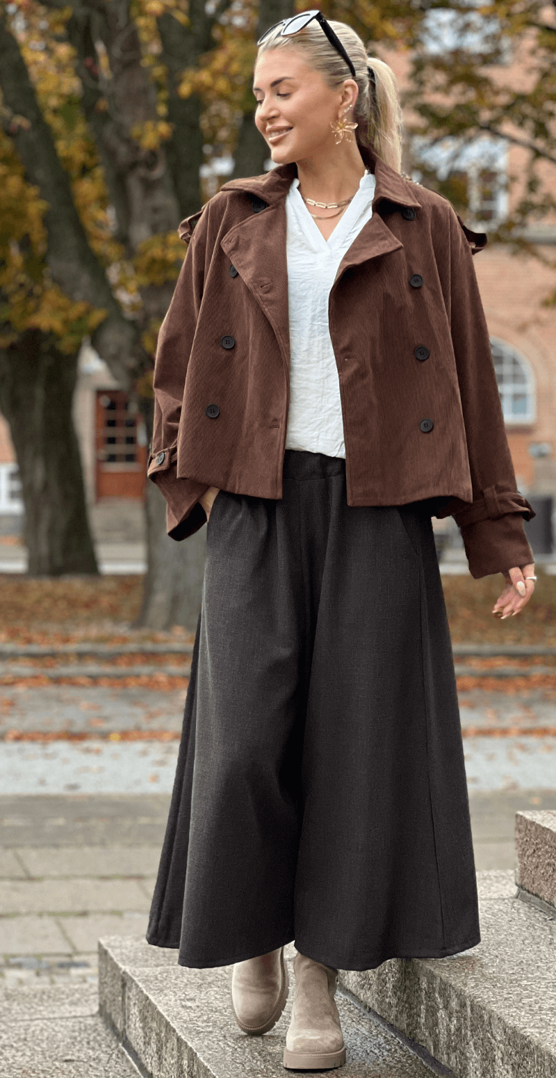 Marika fløjlsjakke brun LikeLondon