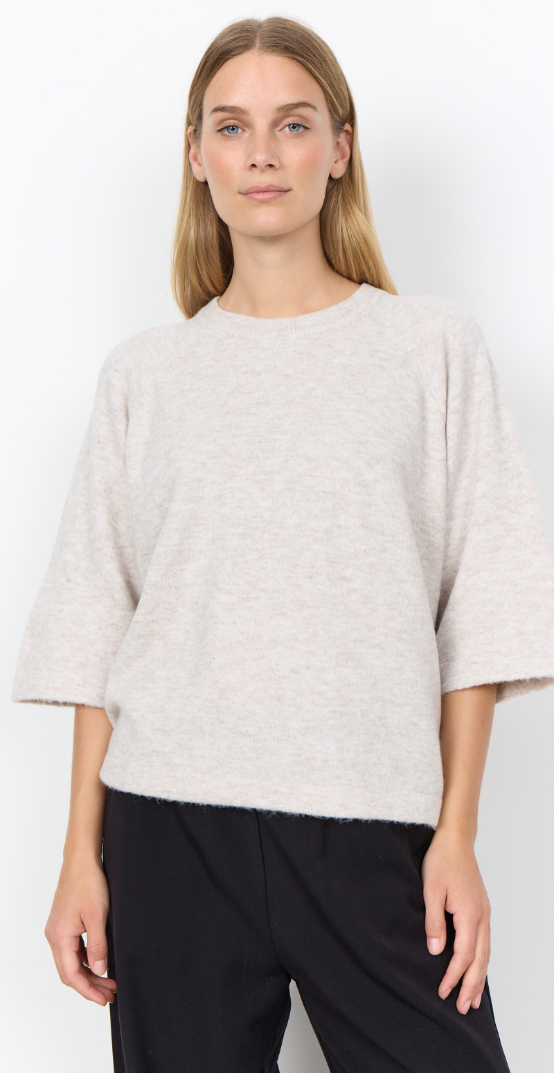 Orlean strik taupe Soyaconcept