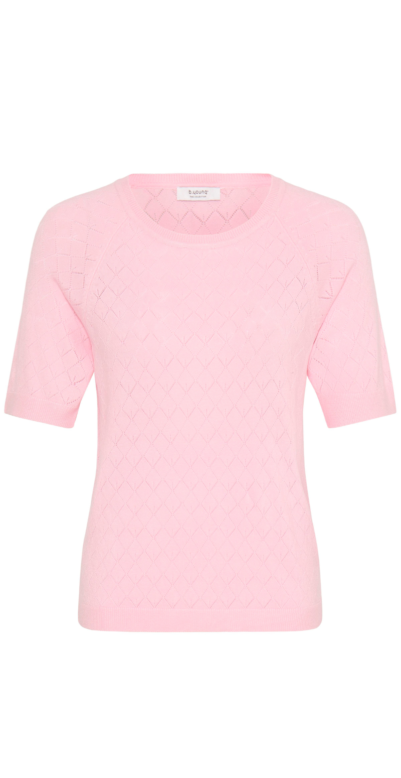 Omanja bluse med hulmønster parfait pink B.young