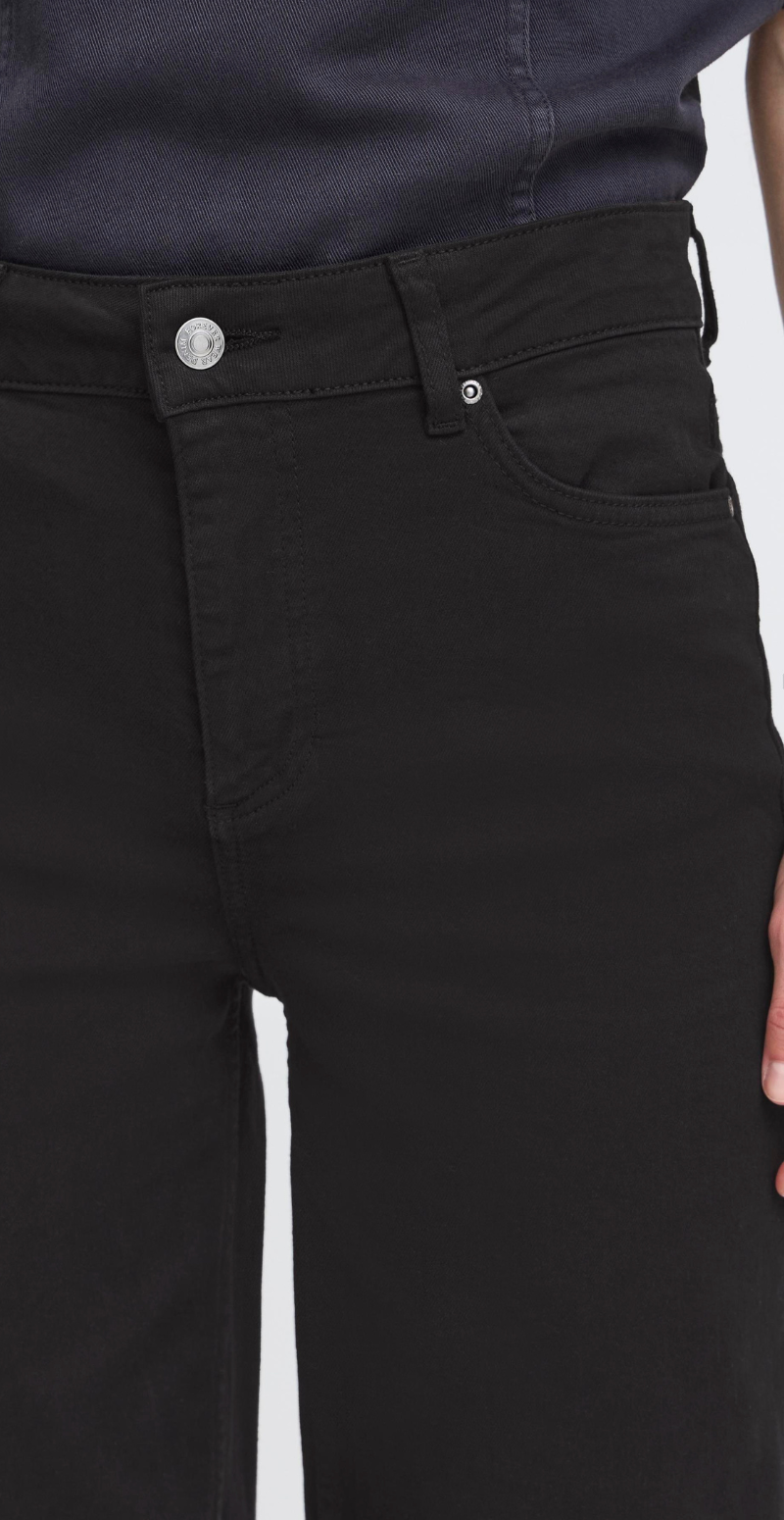 Lydia wide jeans black