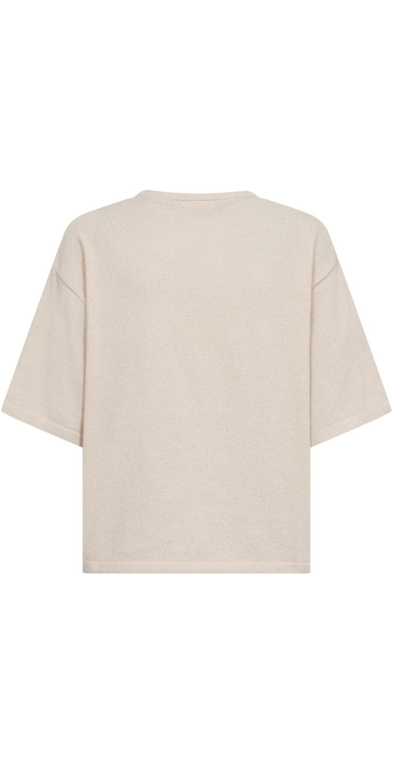 Tempo pullover i chenille med 3/4 ærmer moonbeam Freequent