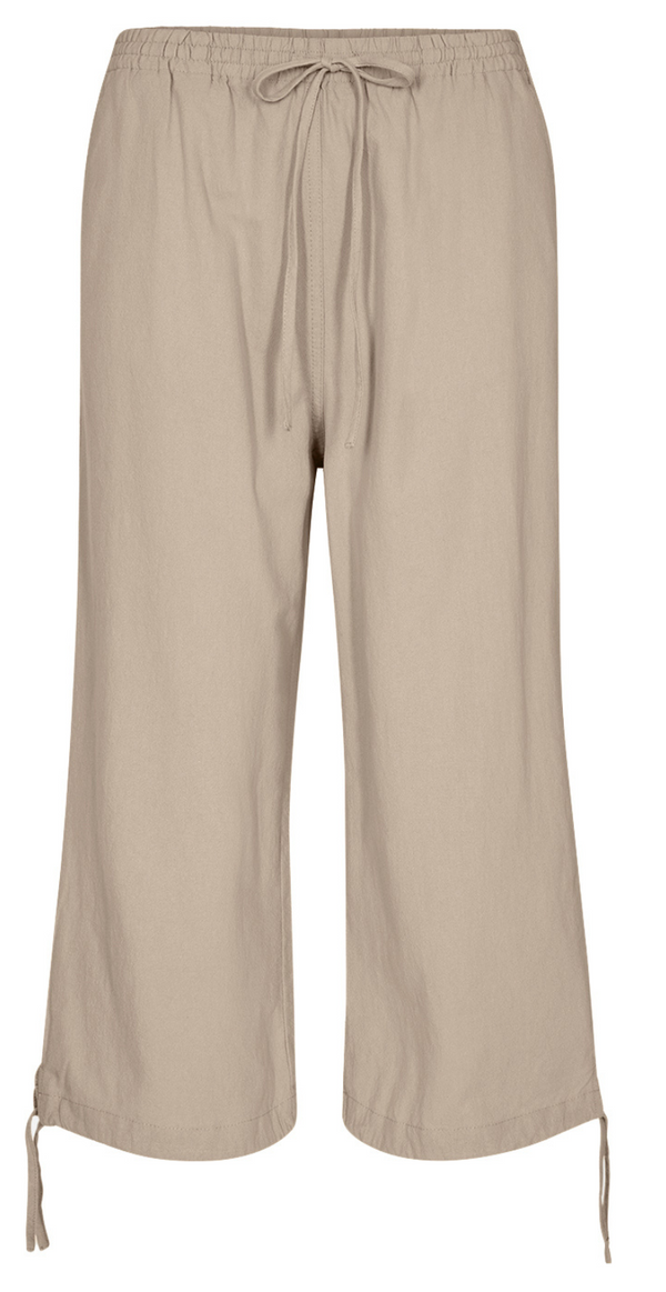 capri bukser med bindebånd og snøre 