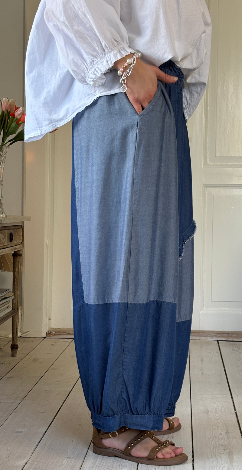 Tenna ballonbukser med frynsedetaljer dark jeans LikeLondon