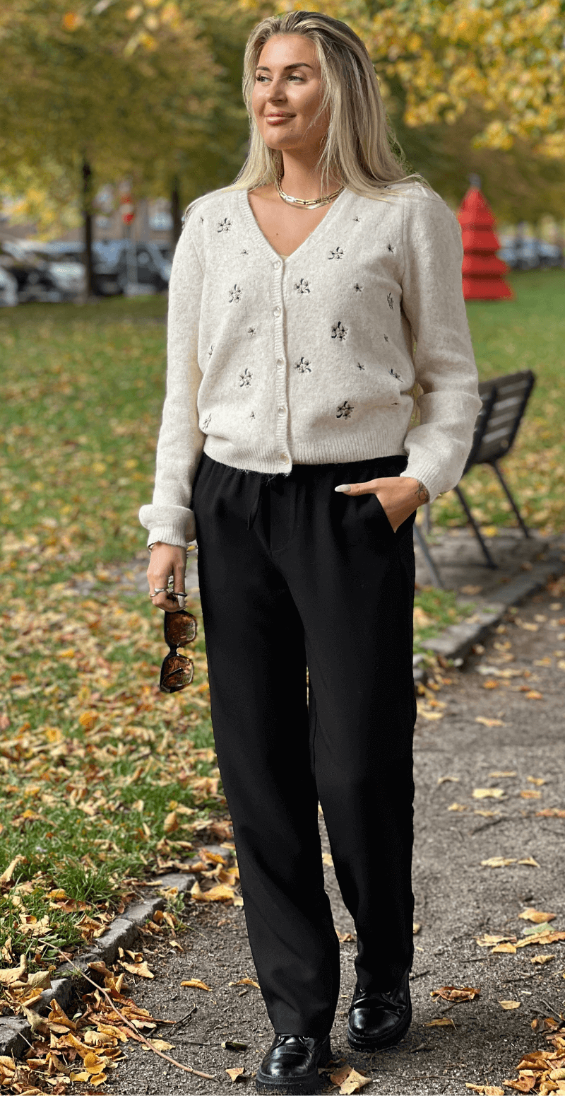 Omea cardigan birch melange