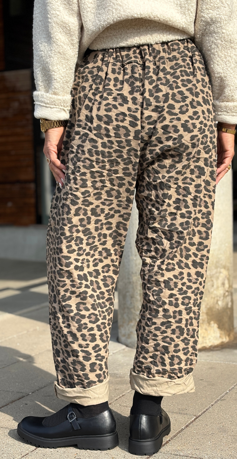 Spige leopard buks camel Likelondon