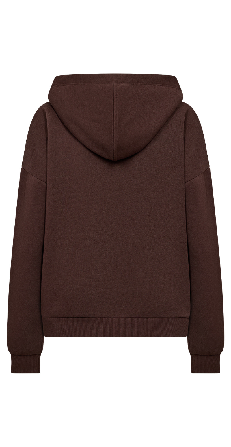 Angelin sweatshirt med hætte brun Soyaconcept