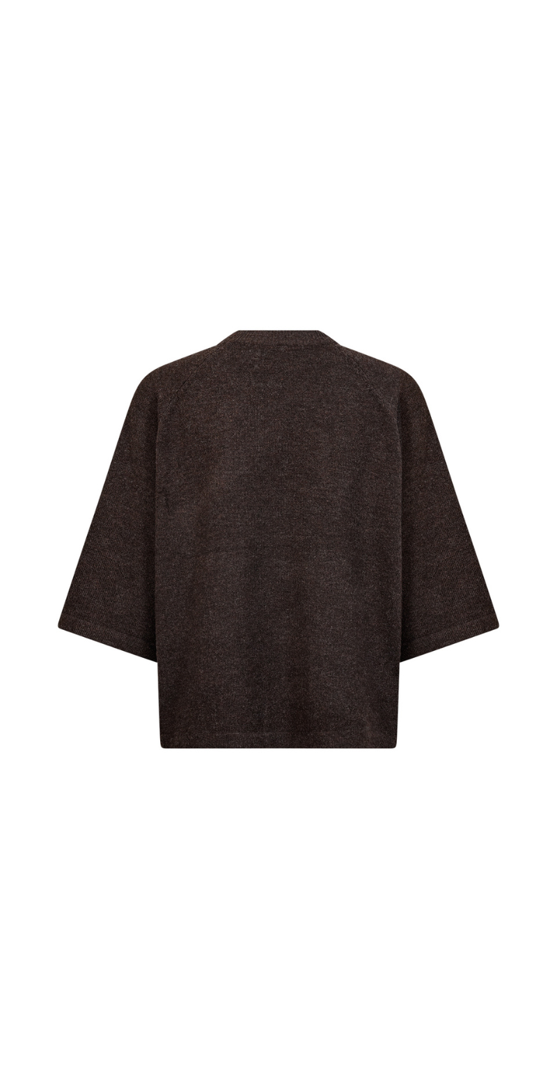 Orlean strik bluse brun Soyaconcept