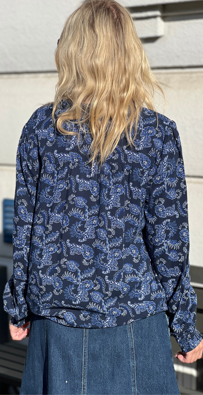 Josa bluse med v-halsudskæring surf the web mix B.young