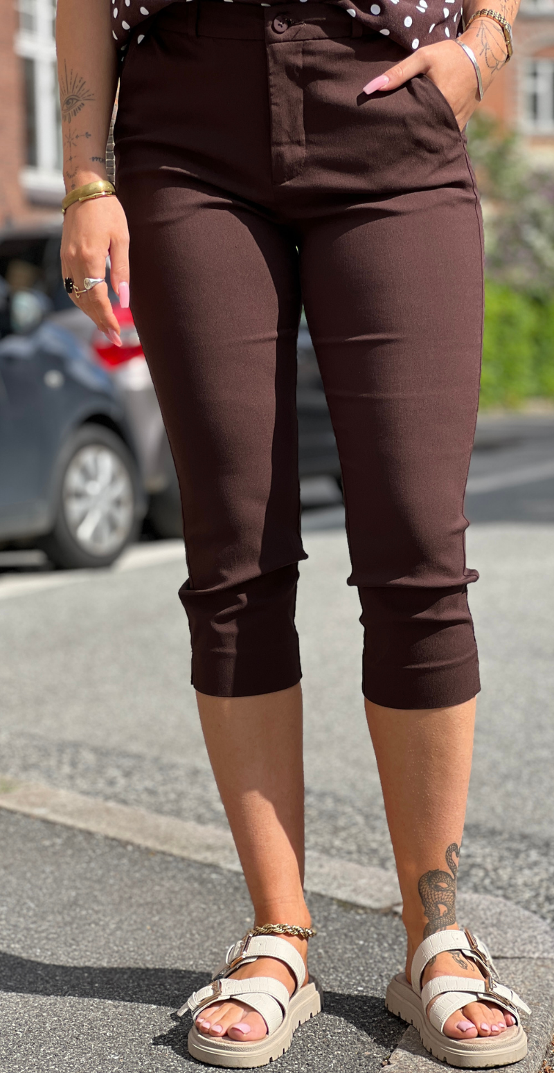 Solvej capri bukser coffee bean Freequent