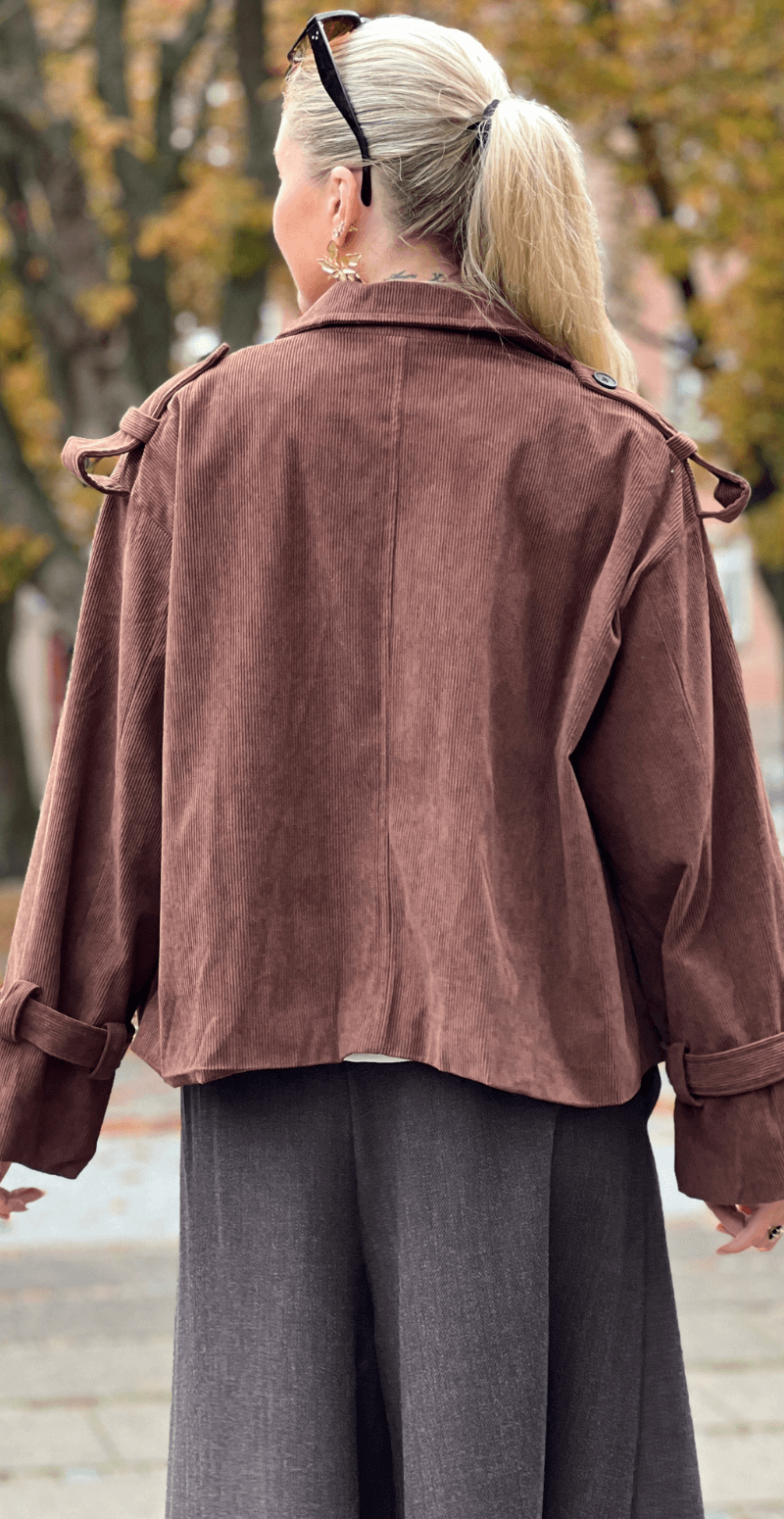 Marika fløjlsjakke brun LikeLondon