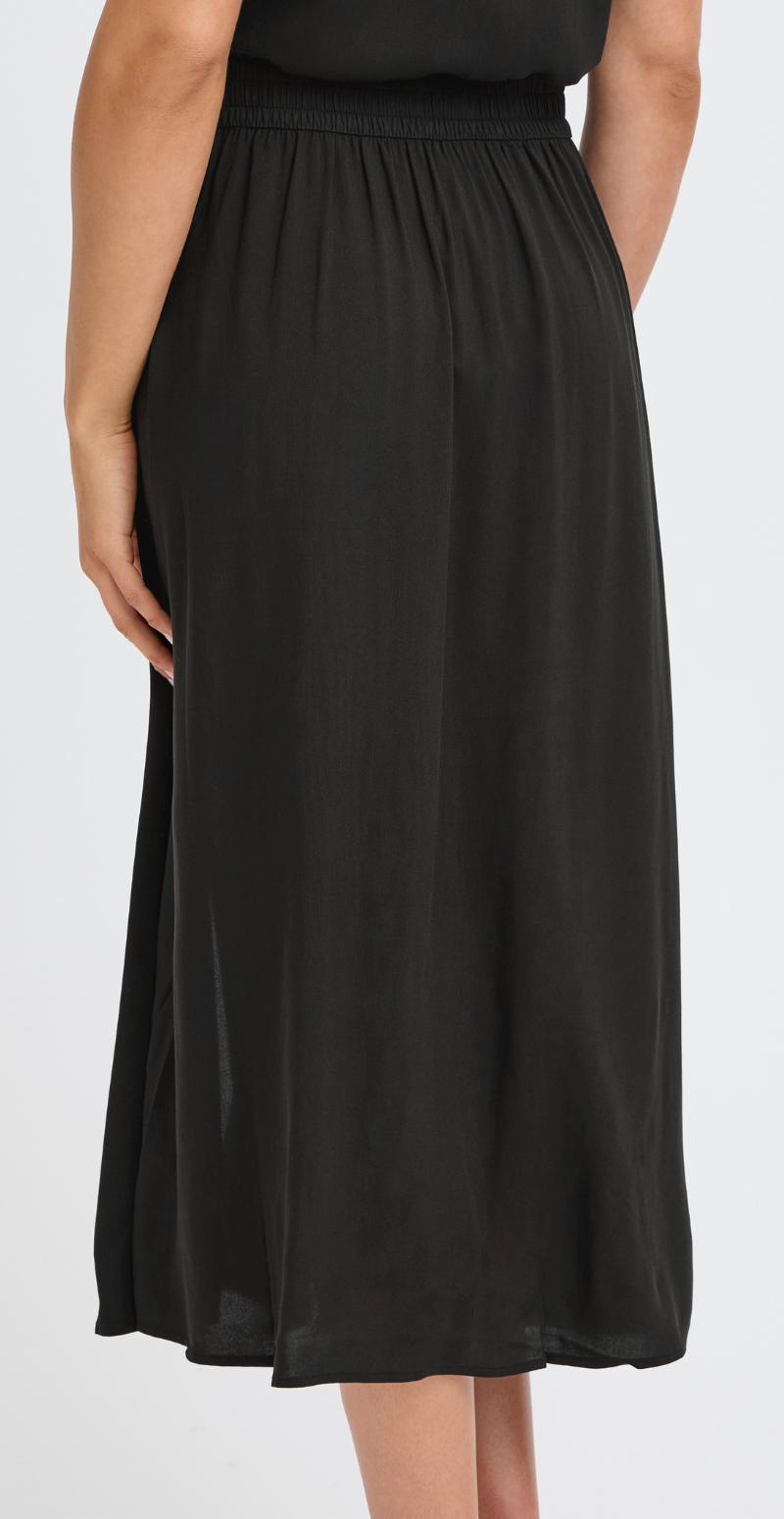 Joella midi skirt med slids meteorite B.young