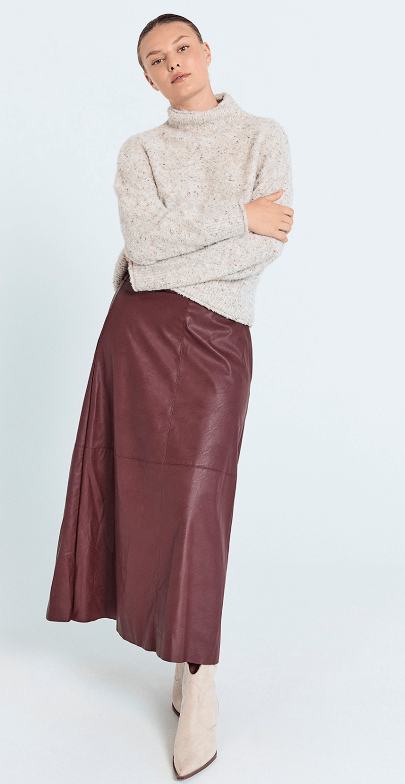 Harley faux læder nederdel port royale FreeQuent