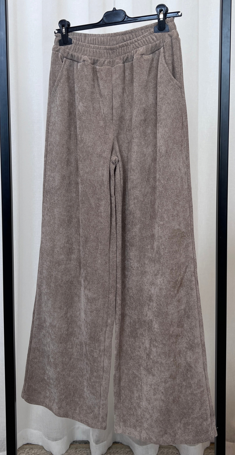 Nette sweat sæt i velour fango LikeLondon