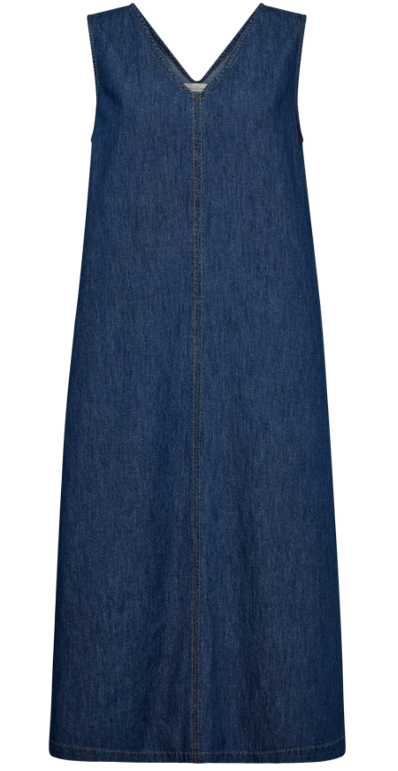 Lisea denim kjole medium blue denim