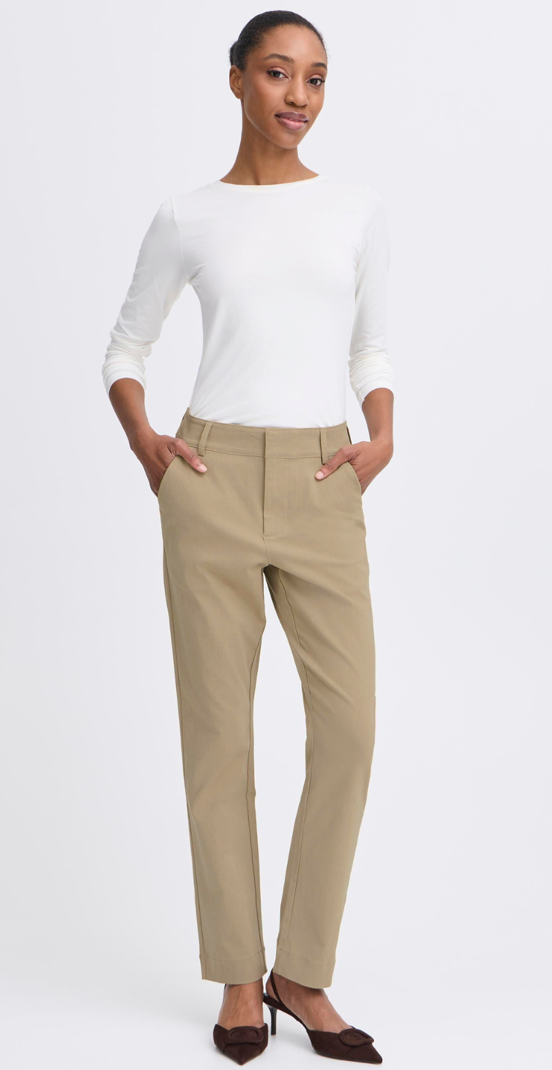 Dixi straight bukser chinchilla B.young