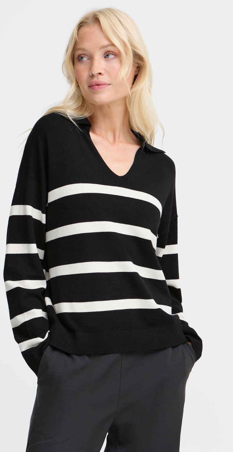 Morla Jumper med striber black mix B.young