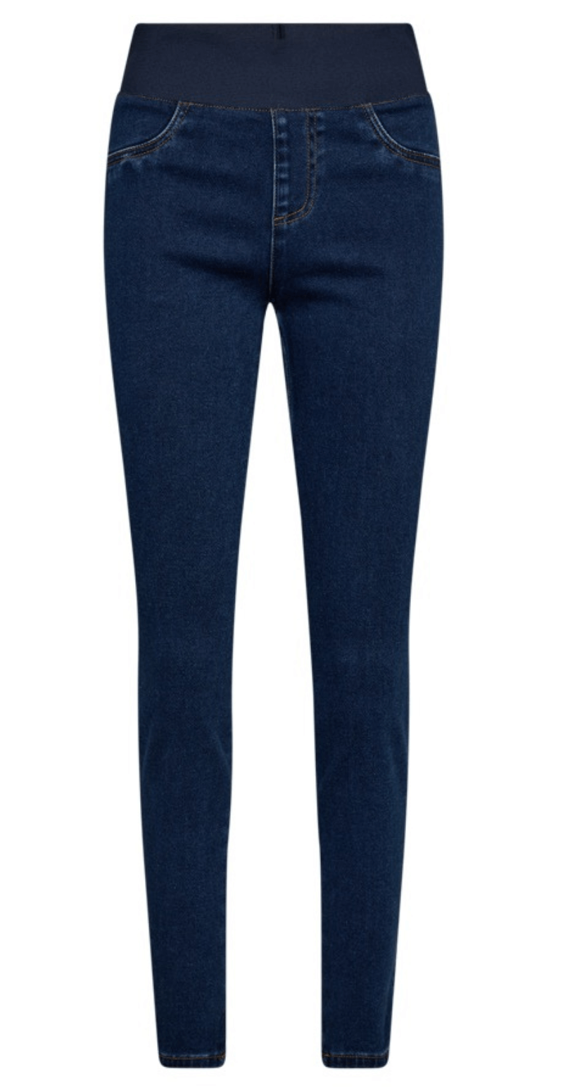 Shantal bukser medium blue denim