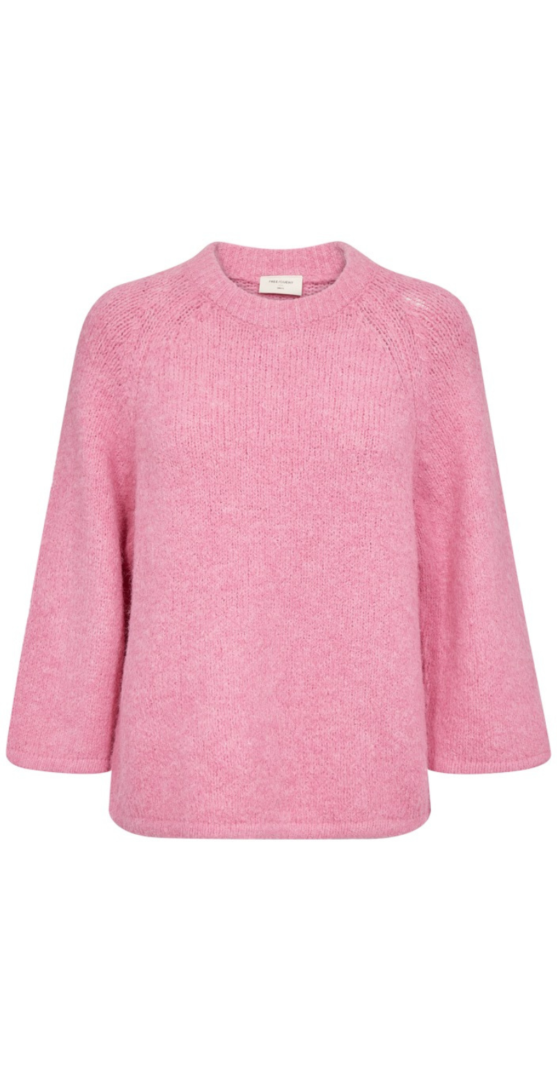 Lullo strik med 3/4 ærmer wild orchid melange FreeQuent