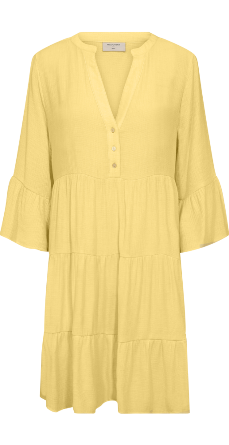 Vigge kjole med v-hals popcorn