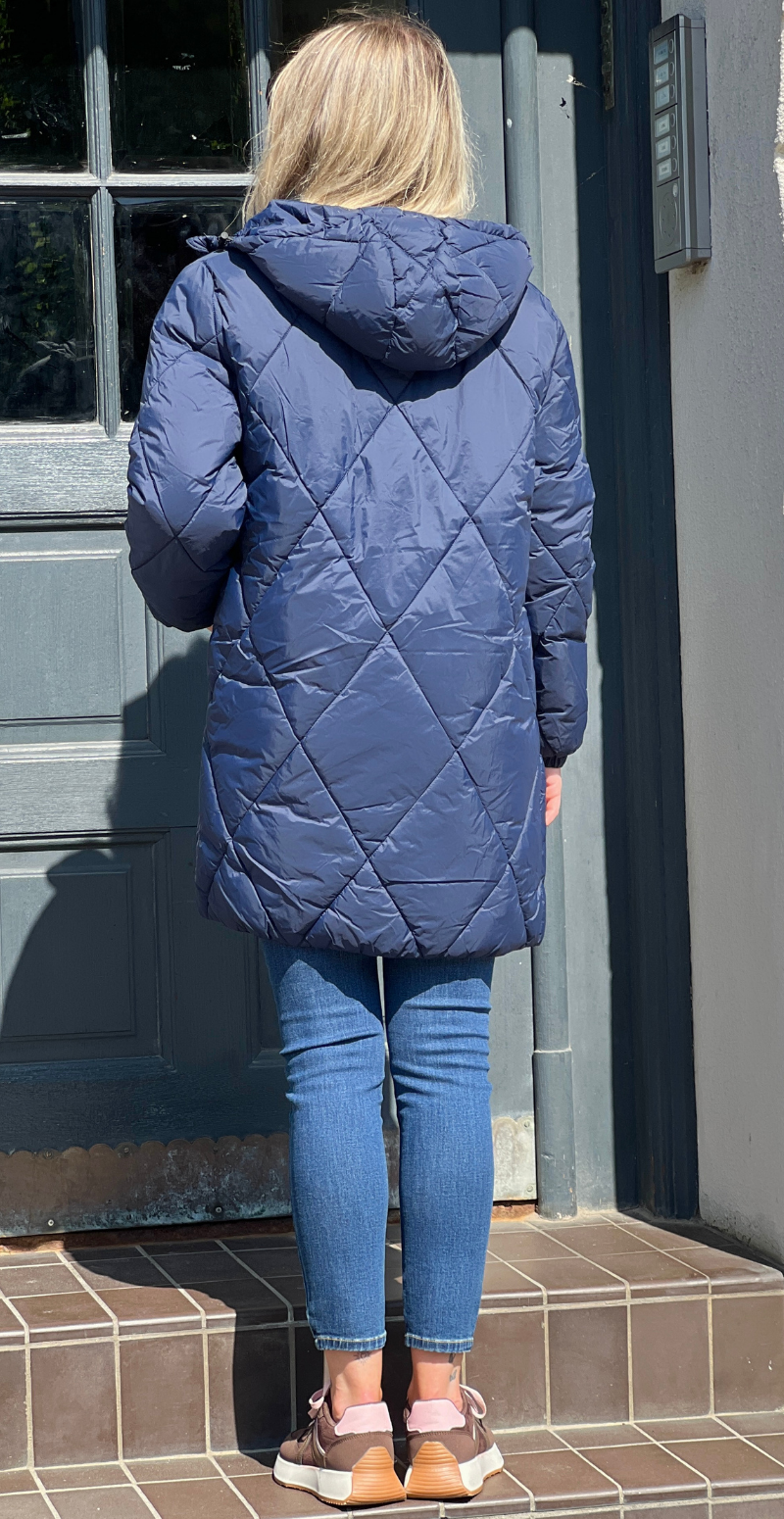 Bomina frakke navy blazer