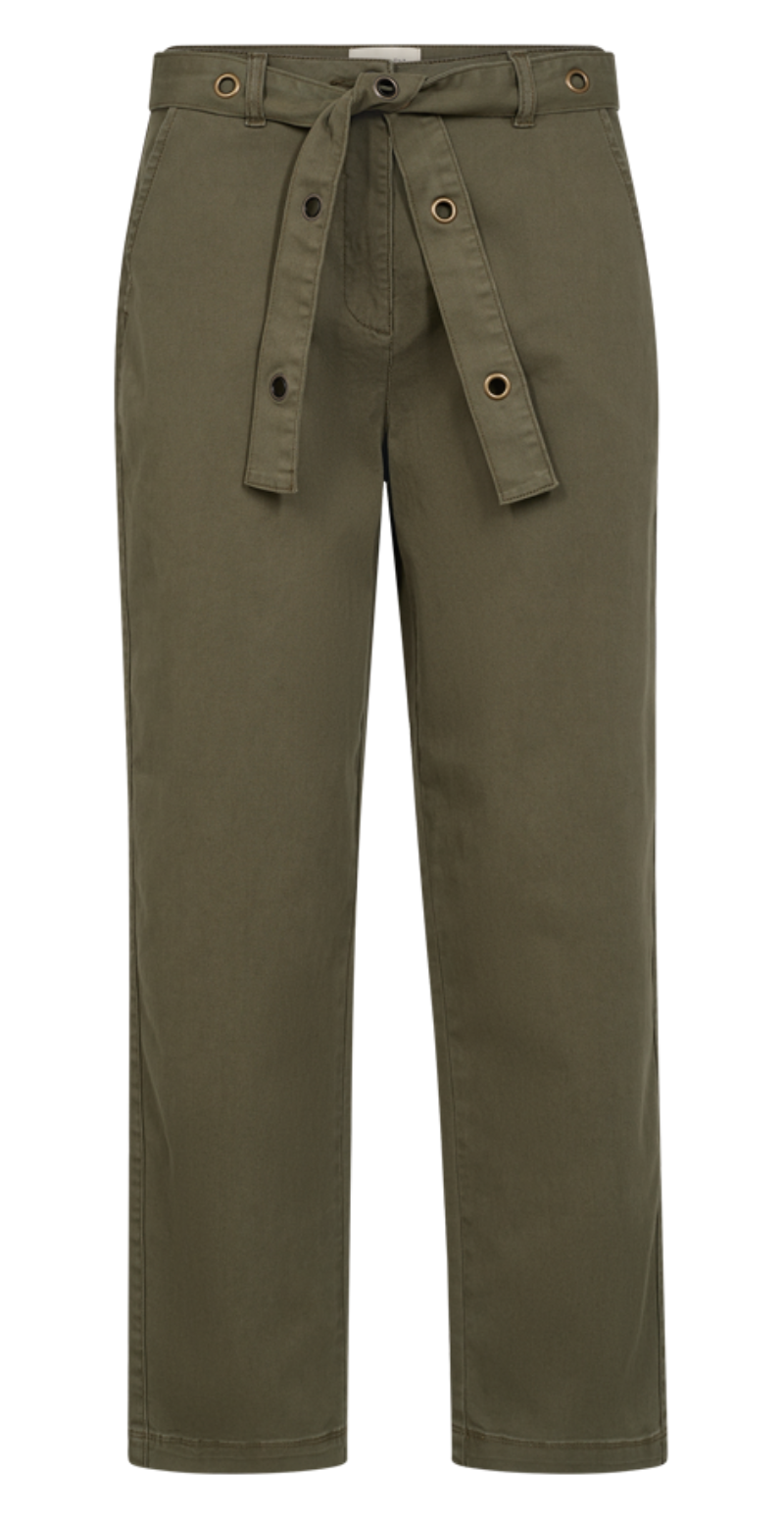 Pachino bukser med bælte deep lichen green